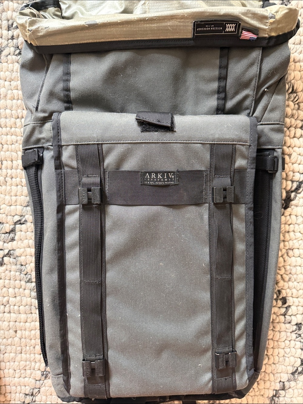 Green Roll-Top Mission Workshop Men's Backpack
